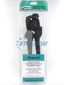 Panduit CT-1701 Contour Crimp/Crimping Tool, Black/Gray Handle ~STSI - Picture 1 of 6