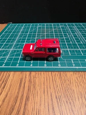 Camión Range Rover 4x4 Majorette #246 Diecast 1/60 Red Rescue Team de colección de los años 80 Foto 1 de 4