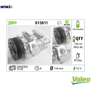 COMPRESSOR AIR CONDITIONING 813811 FOR PEUGEOT EXPERT/Platform/Chassis/Van 2.2L - Picture 1 of 10
