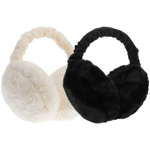 2 piezas Orejeras cálidas Niña Miss Fuzzy Calentadores a prueba de viento para invierno Mujeres - Imagen 1 de 12