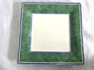 VILLEROY & BOCH Switch 3 eckige Salat-Dessertteller in Grün, Weiß & Blau - Bild 1 von 4