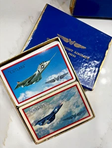 Vintage Card Decks 1950's F7U CUTLASS US NAVY Chance Vought Aircraft Squadron - Picture 1 of 3
