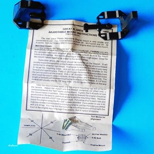 Motor Mounts: Great Planes Small Adjustable Mount for .25 to .48 - Open Package - Picture 1 of 3
