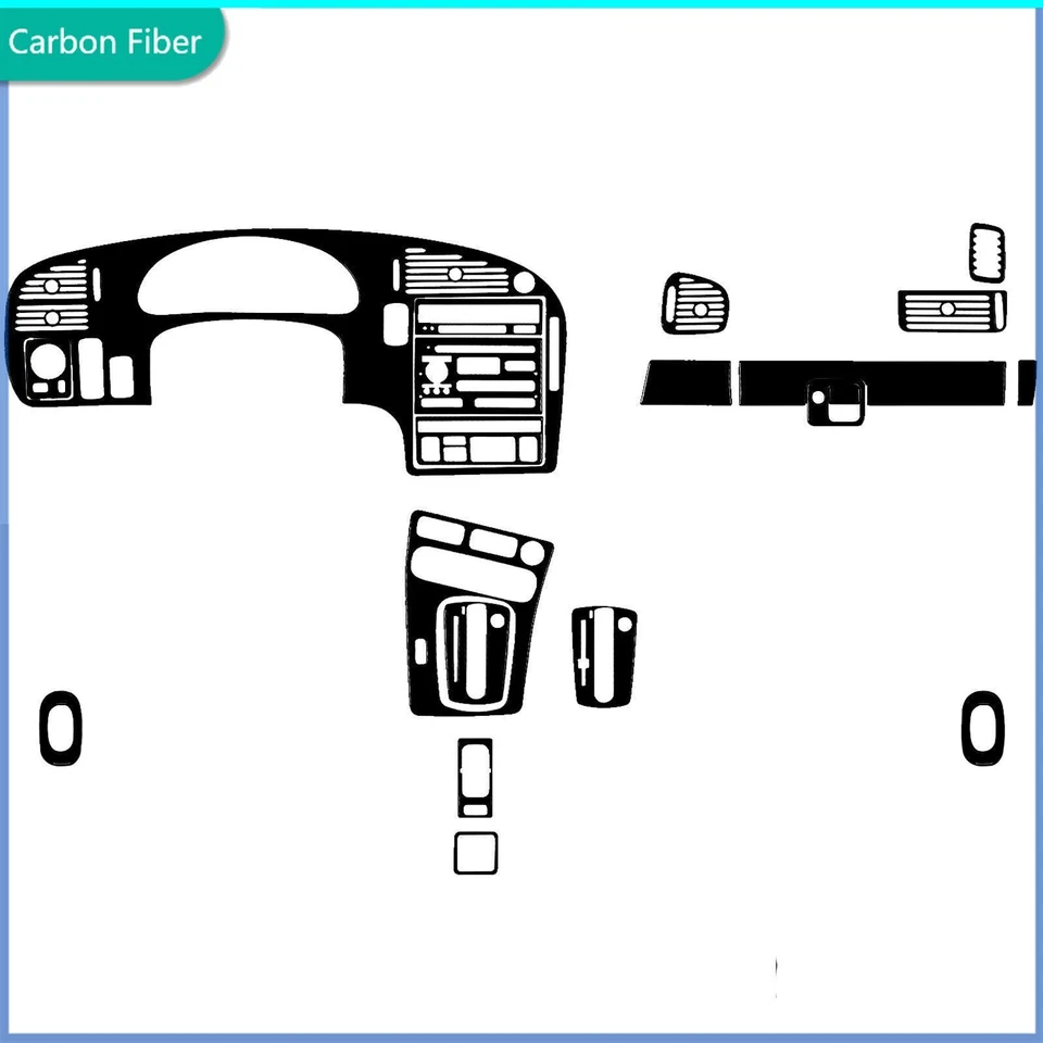 Kits de molduras de actualización interior completo negro brillante para piano 20 piezas para Saab 9-5 1999-2005 Foto 1 de 4