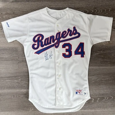 NOLAN RYAN Rangers Signed Jersey JSA Certified 1990 Game Issue Rawlings Pro Line - Image 1 of 4