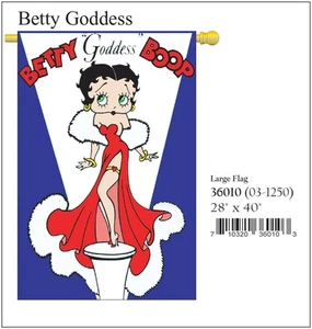 Betty Boop Betty Goddess House Tamaño 28" x 40" Apliques Bandera 6- TG 36010 - Imagen 1 de 1