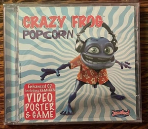 SEALED CD~CRAZY FROG POPCORN~2005~ENHANCED CD~VIDEO POSTER & GAME~ NEW OLD STOCK - Picture 1 of 7