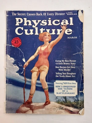Physical Culture Magazine March 1927 Interview with Benito Mussolini - Image 1 of 3