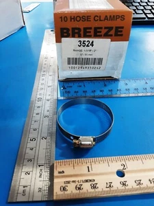Mini Hose Clamps Breeze 3524 Range 1-7/16" - 2", 37 - 51 mm, 5/16" 301 SS Band - Bild 1 von 4