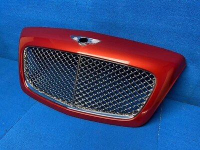 Rojo 2006-2010 Bentley Continental GTC PARRILLA DELANTERA MALLA CAPÓ BISEL MOLDURA OEM Foto 1 de 4
