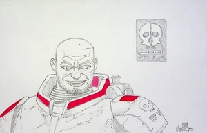 WRECKER Star Wars The Bad Batch DAN PARSONS Lápiz Firmado 5x7 ARTE - Imagen 1 de 3
