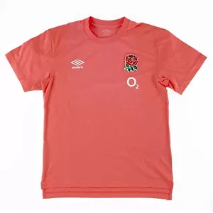 England National Rugby Team Coral T-Shirt Mens Medium by UMBRO - Picture 1 of 4