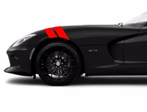 "NUEVO Fender Hash Barras vinilo Rally Racing Rayas 4" Calcomanía de coche (Se adapta a VÍPER) - Imagen 1 de 14