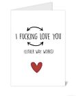  Funny Valentines Card Anniversary Card Birthday Card SEXY Husband Wife Spouse