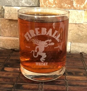 FIREBALL Collectible Whiskey Glass  - Picture 1 of 1
