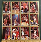 1992-93 FLEER MICHAEL JORDAN CHICAGO BULLS UNGESCHNITTENES KARTENBLATT (AA) 92321