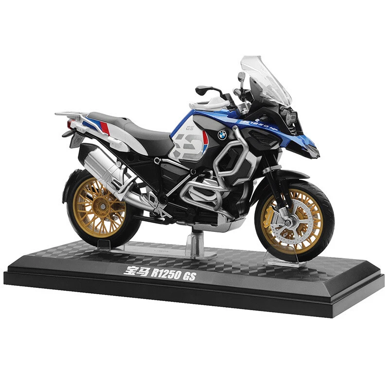 1:12 BMW R1250 GS Modelo de motocicleta Diecast Vehículo de juguete Motocicleta Juguetes Blanco Foto 1 de 4