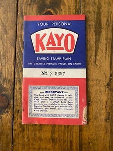 Vintage Unused Kayo Service Station Saving Stamp Book NOS - Picture 1 of 3