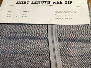 Brown 100% Wool Skirt Piece with Zipper  150 cm W x 90 cm L
