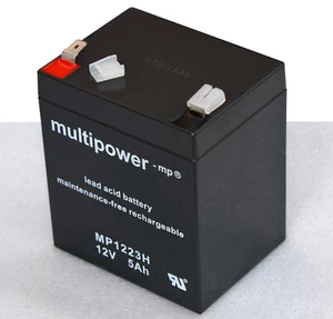 12VOLT 5AH ACCUMULATOR UPS USV MULTIPOWER MP1223H FGH20501 FGH20502 12FGH23 AK-1 - Photo 1/1