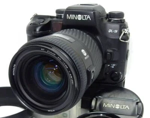 Minolta α9 a9 Alpha Maxxum Dynax SLR Film Camera VC-9 AF ZOOM 28-70mm F2.8 Lens - Picture 1 of 5