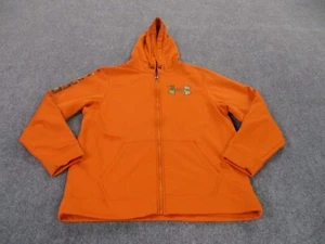 Under Armour Jacket Adult L Orange Performance Athletic Camo Logo Outdoors Mens - Picture 1 of 9