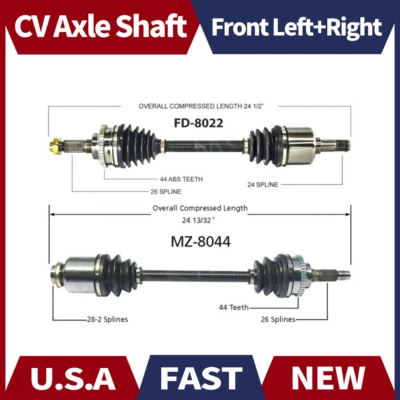 Par Surtrack Kit de eje CV delantero izquierdo+derecho para Kia Sephia 1998-2000 automático Foto 1 de 4