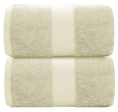 Полотенца роскошные полотенца для ванной простыни очень большие 35x70 дюймов упаковка 2 шт., высоко впитывающие - Изображение 1 из 4