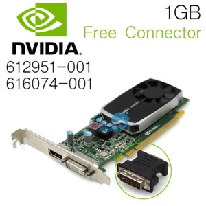 for NVidia Quadro 600 1GB DDR3 PCIe Video Card Connector 612951-001 616074-001 - Picture 1 of 7