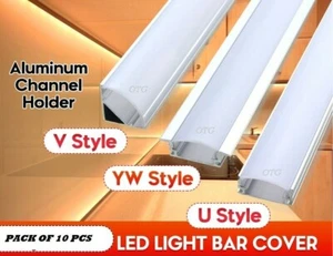 10 X 1.0M OR 2.0M LED STRIP CHANNEL; 3 STYLE OPTION FOR KITCHEN OR CABINET - Picture 1 of 2