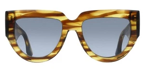 Victoria Beckham VB679S Women Sunglasses Striped Tobacco, Rectangle - Picture 1 of 6