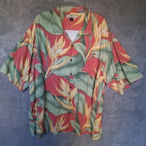 Tommy Bahama Mens Size XXL Silk Tropical Short Sleeve Button Up Camp Hawaiian - Picture 1 of 12