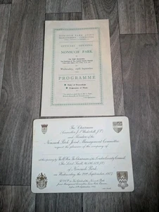 NONSUCH Park Epsom- Opening Ceremony Programme & Invitation 1937 - Picture 1 of 11