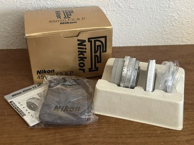 Nikon Nikkor 45mm F2.8 P AI-S Pancake Manual focus Lens - Open Box Silver - Image 1 of 4