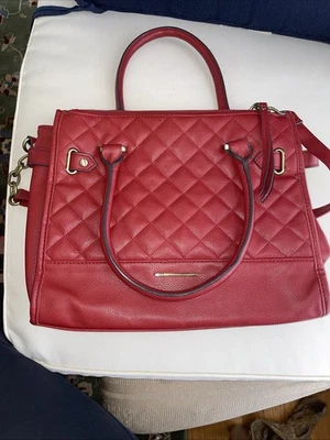 "Mujeres Imitación Cuero Bolso de Hombro Bandolera Cartera Color Rojo 12 X 11""" Foto 1 de 3