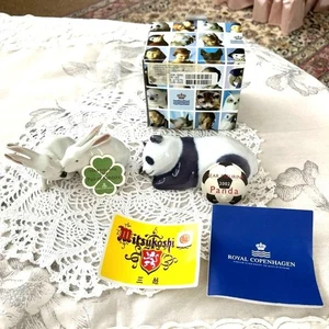 Royal Copenhagen Panda Hasen Paar - Bild 1 von 11