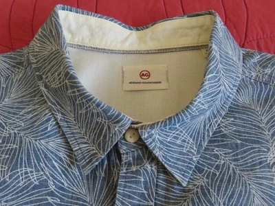 Camisa Adriano Goldschmied (AG) manga curta com botões - Estado perfeito médio - Imagem 1 de 4