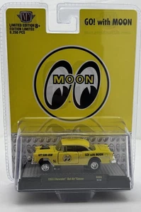 Chevrolet Bel Air Gasser 1955 Chevrolet Bel Air Gasser amarillo M1 nuevo sellado 1/64 M2 ojos de luna - Imagen 1 de 1