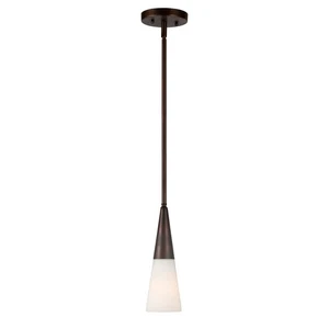 Forte Lighting 2179-01-32 Signature Mini Pendant Antique Bronze - Picture 1 of 3