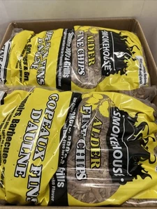 6-lot -Smokehouse Products ALDER All Natural Hardwoods Smoking Chips 242 Cu In. - Bild 1 von 10