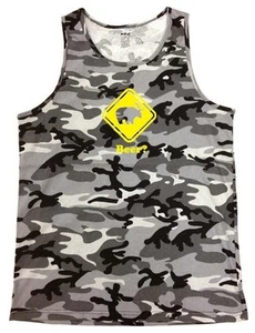 Men's BEER?" Deer Bear Funny Hipster MMA GYM Camouflage Camo Tank Top All Size - Picture 1 of 6