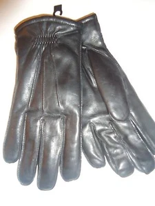 Men's Isotoner Genuine Leather Gloves,Black, Medium - Bild 1 von 3