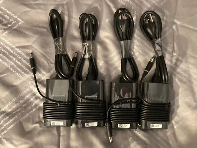 LOT OF 4 - Dell 65W 19.5V 3.34A 7.4mm Laptop Slim AC Adapter LA65NM130 JNKWD - Image 1 of 4
