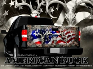 3M Controltac Truck Tailgate Wrap Vinyl Decal AMERICAN BUCK CAMO - Picture 1 of 3