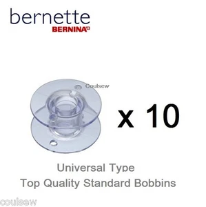 10 Universal bobbins fits Bernette Bobbins 55 65 77 80e 90e Sewing Machines - Picture 1 of 1