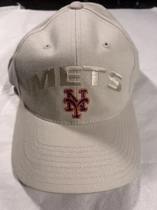 New York Mets Baseball Cap American Needle MLB Embroidered Tan OS Lightly Worn - Picture 1 of 6