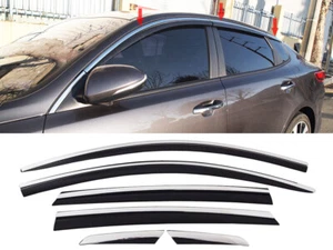 Black Diamond Door Window Sun Visor Smoke Rain (Fits: KIA 2016-2020 Optima K5) - Bild 1 von 9