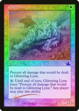 Glittering Lynx FOIL Prophecy PLD White Common MAGIC GATHERING CARD ABUGames