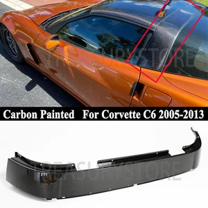 For Chevrolet Corvette C6 05-13 Carbon Look GM Factory Roof B-Pillar Halo Cover - Picture 1 of 11