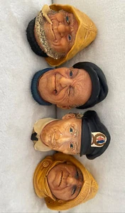 Rare 4x NAUTICAL Bossons heads 1965-72 SEA CAPTAIN, BOATMAN, OLD SALT, LIFE BOAT - Picture 1 of 24